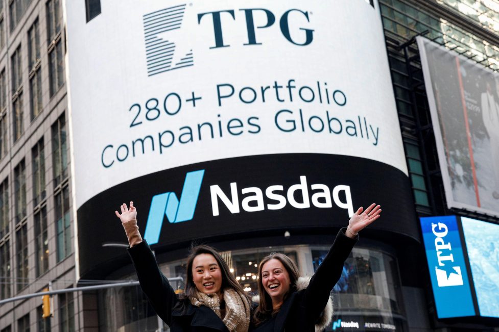 Top 10 Private Equity Firms London Biggest Private Equity Firms UK & Global Employees of Private equity firm TPG, celebrate their company's IPO outside the Nasdaq Market site in Times Square in New York City, U S , January , REUTERS/Brendan McDermid